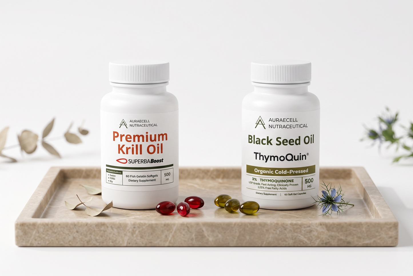Premium Krill Oil and Black Seed Oil